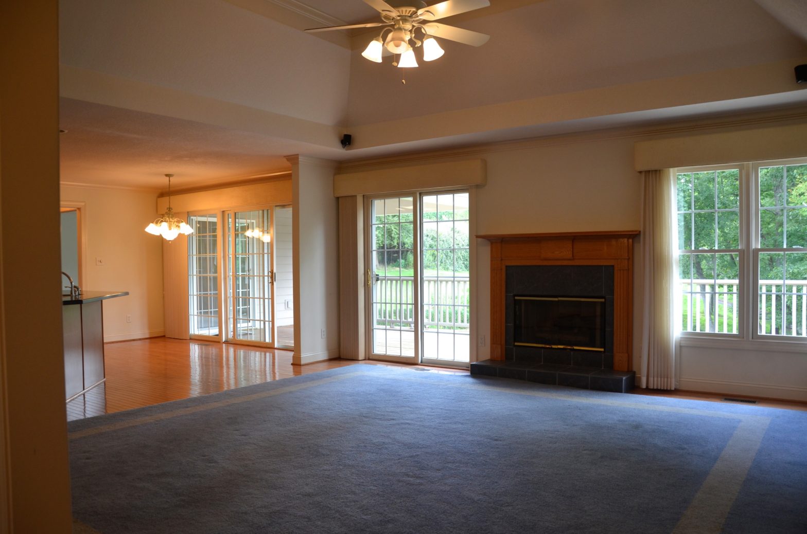 Updated & Staged Living Room in Weaverville